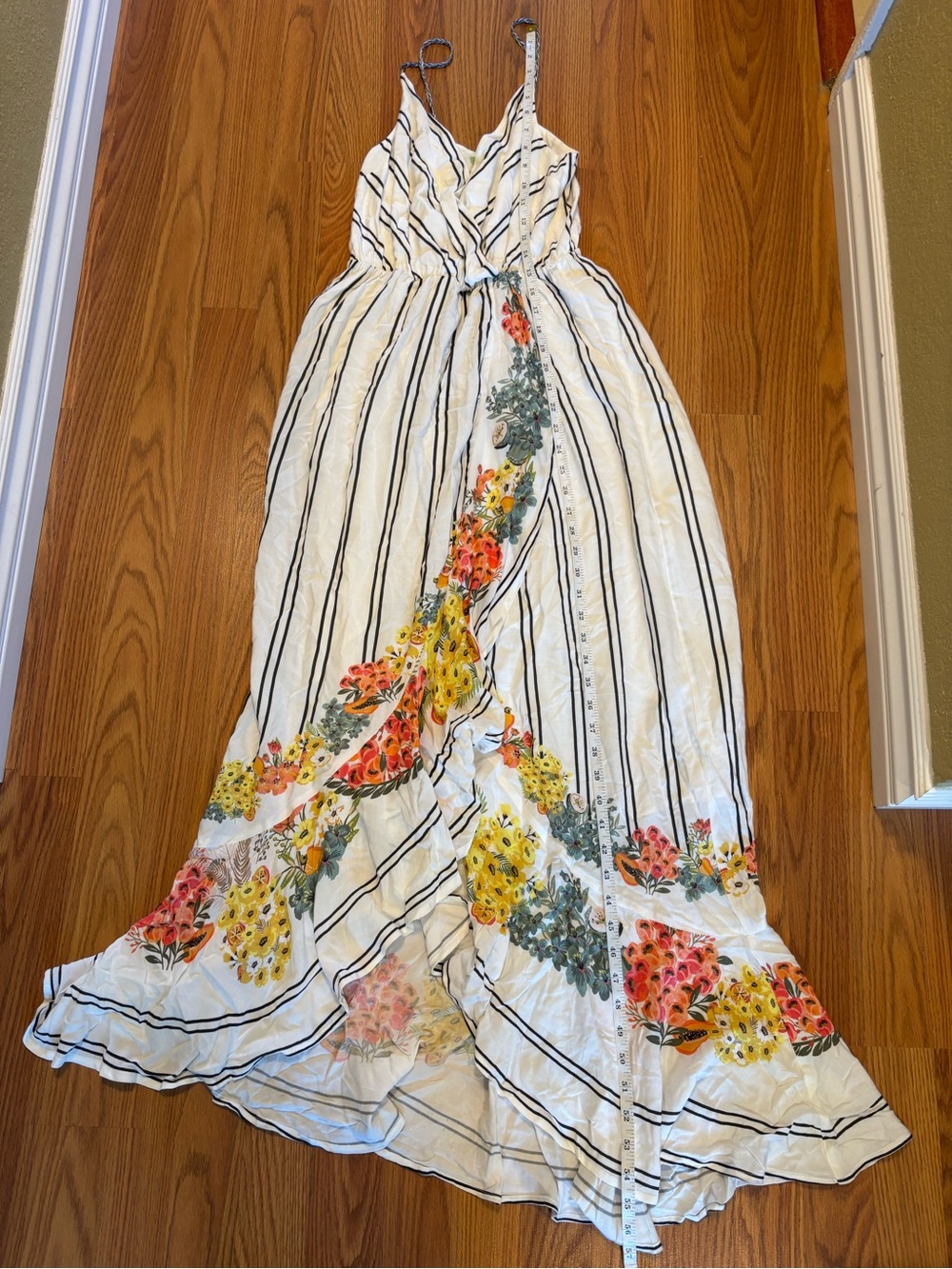Farm Rio Floral Maxi Wrap Dress - Picture 3 of 12